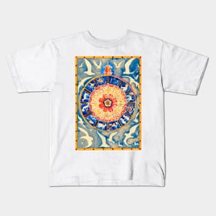 Zodiac Signs in a Circle 19th Century Dutch Kids T-Shirt